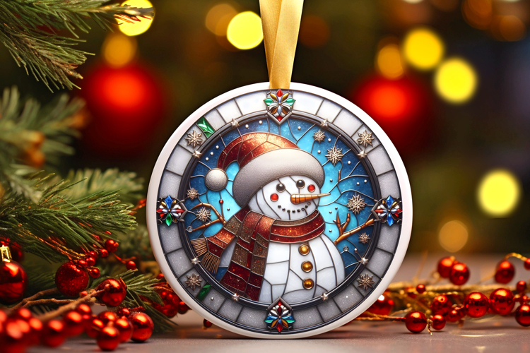 Round Christmass Ornament PNG