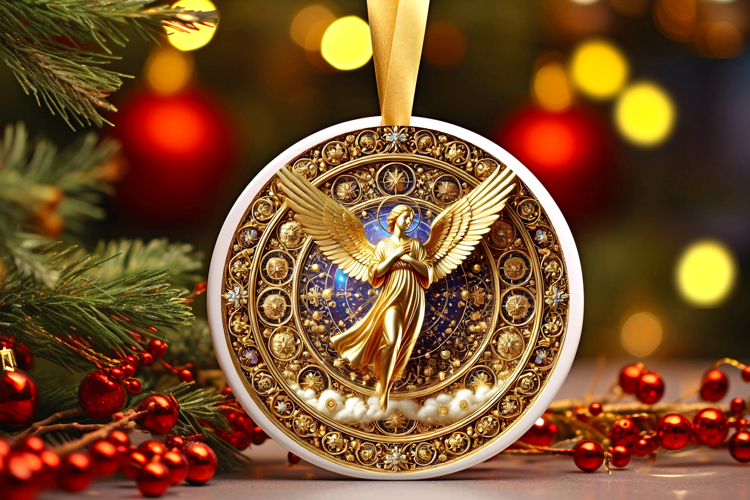 Round Christmass Ornament PNG