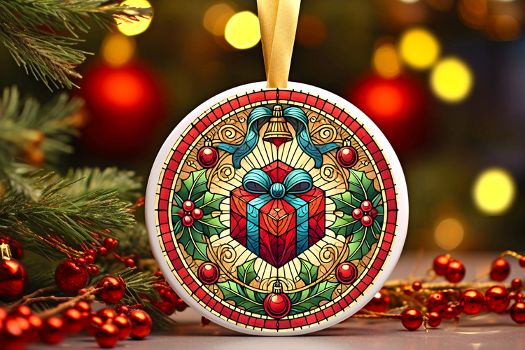 Round Christmass Ornament PNG