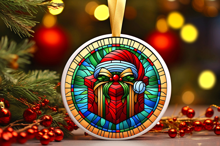 Round Christmass Ornament PNG