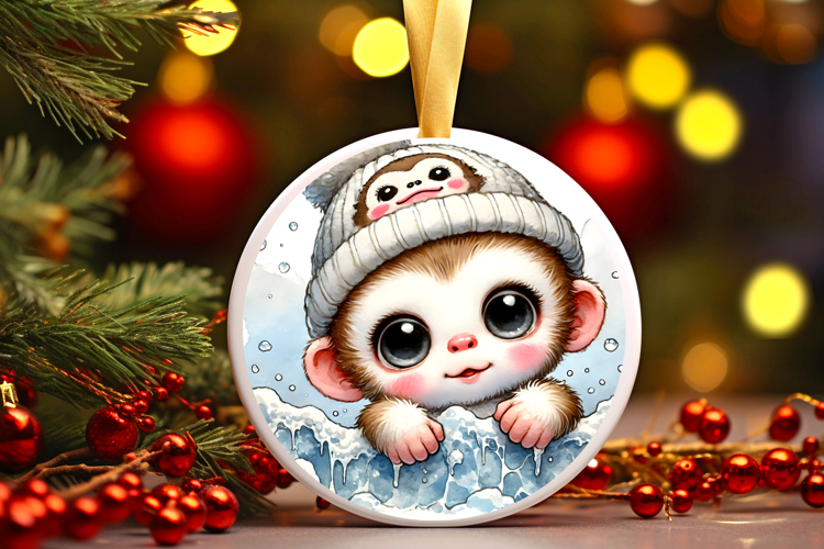 Round Christmass Ornament PNG