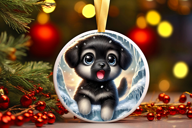 Round Christmass Ornament PNG