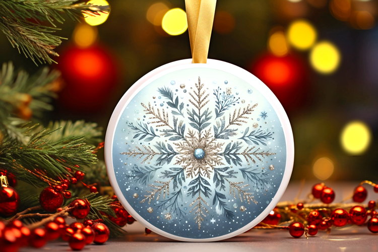 Round Christmass Ornament PNG