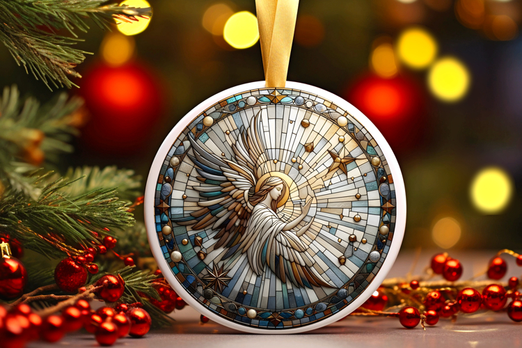 Round Christmass Ornament PNG