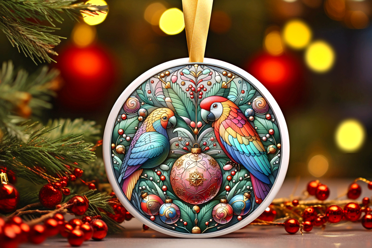 Round Christmass Ornament PNG