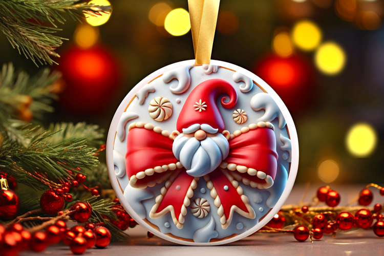 Round Christmass Ornament PNG