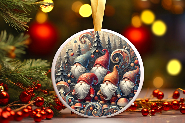 Round Christmass Ornament PNG