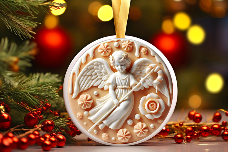 Round Christmass Ornament PNG
