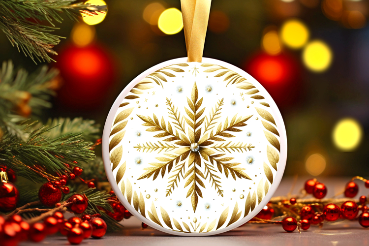 Round Christmass Ornament PNG