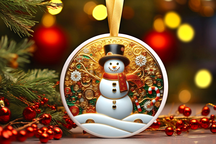 Round Christmass Ornament PNG