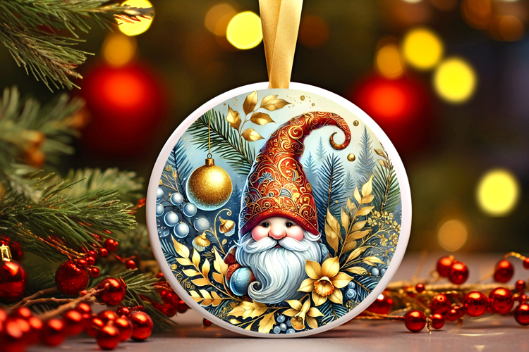 Round Christmass Ornament PNG