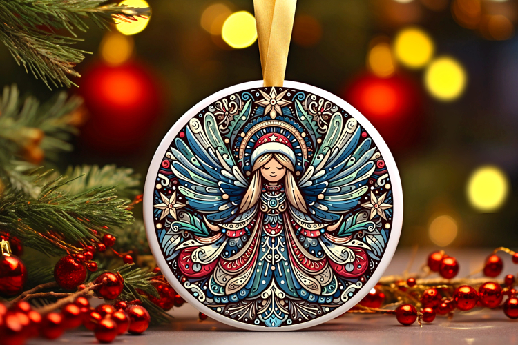 Round Christmass Ornament PNG