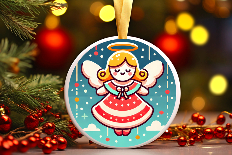 Round Christmass Ornament PNG
