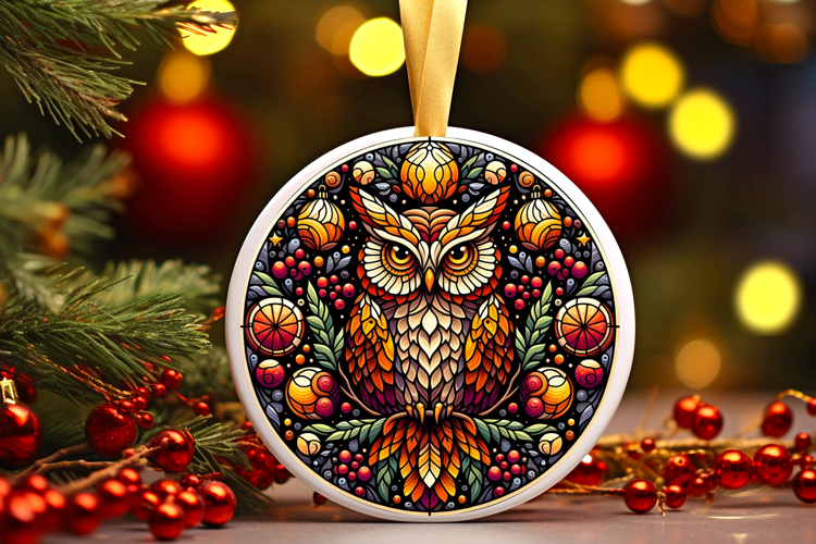 Round Christmass Ornament PNG