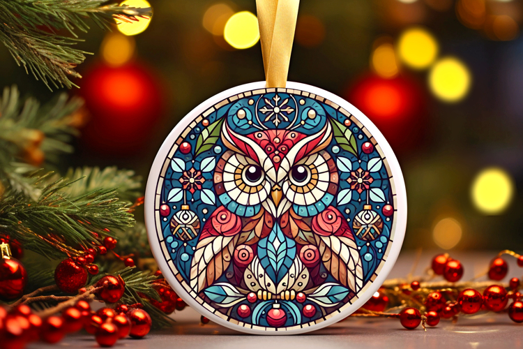 Round Christmass Ornament PNG