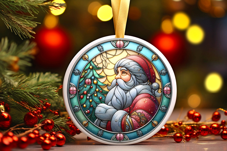 Round Christmass Ornament PNG