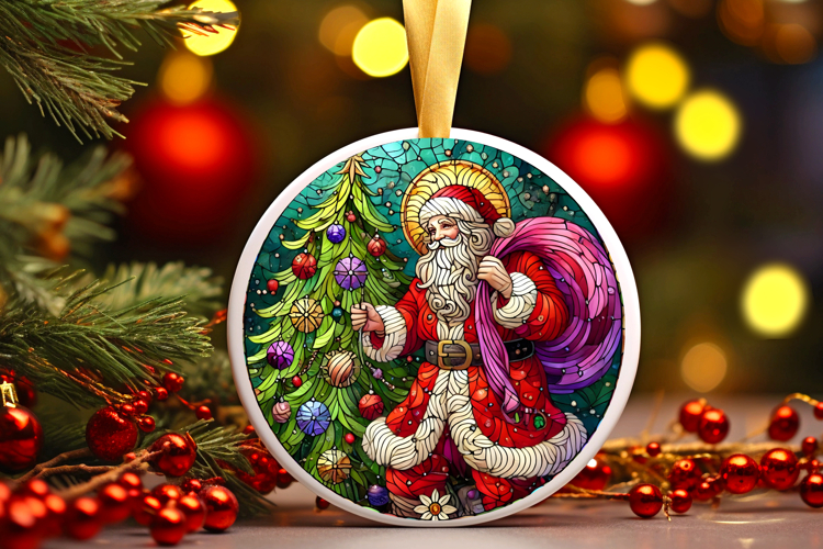 Round Christmass Ornament PNG