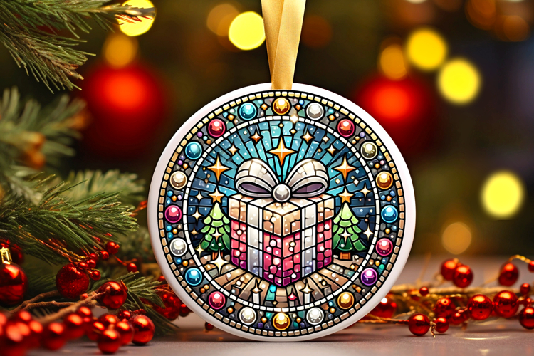 Round Christmass Ornament PNG