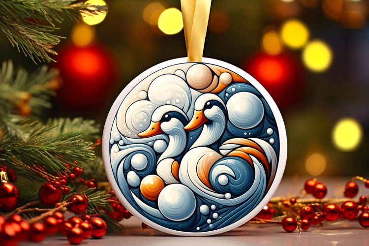 Round Christmass Ornament PNG