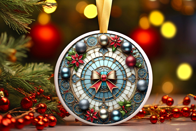 Round Christmass Ornament PNG