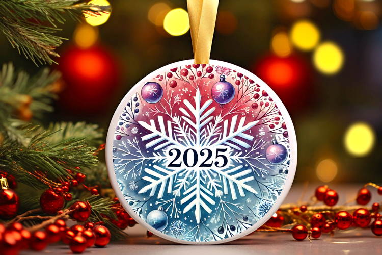Round Christmass Ornament PNG