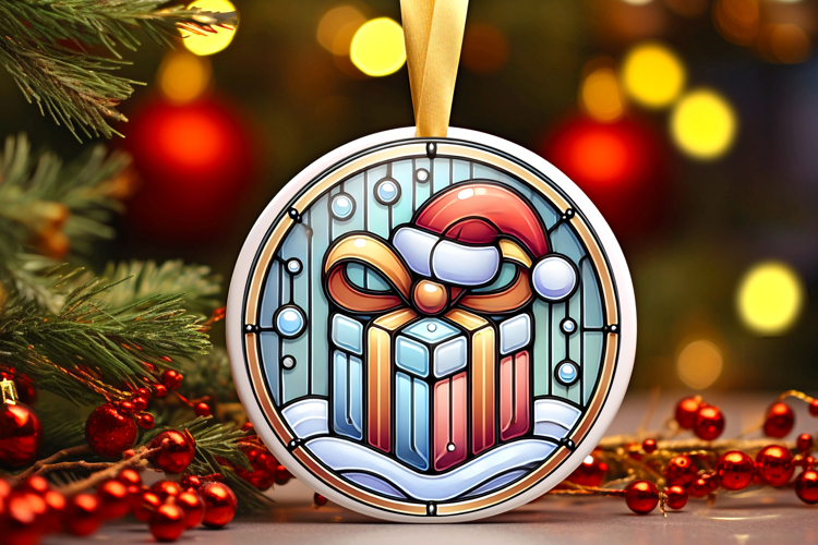 Round Christmass Ornament PNG