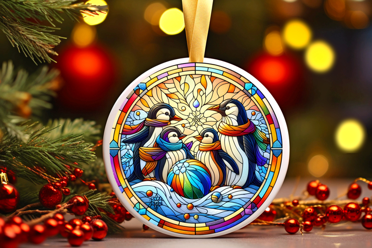 Round Christmass Ornament PNG