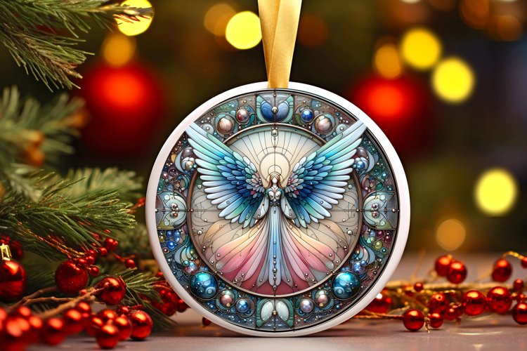 Round Christmas Ornament Sublimation|Clipart