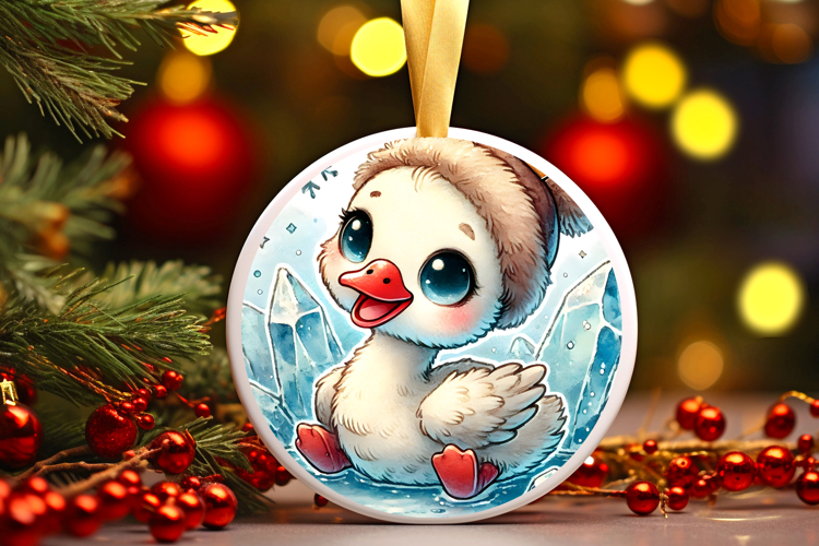 Round Christmass Ornament PNG