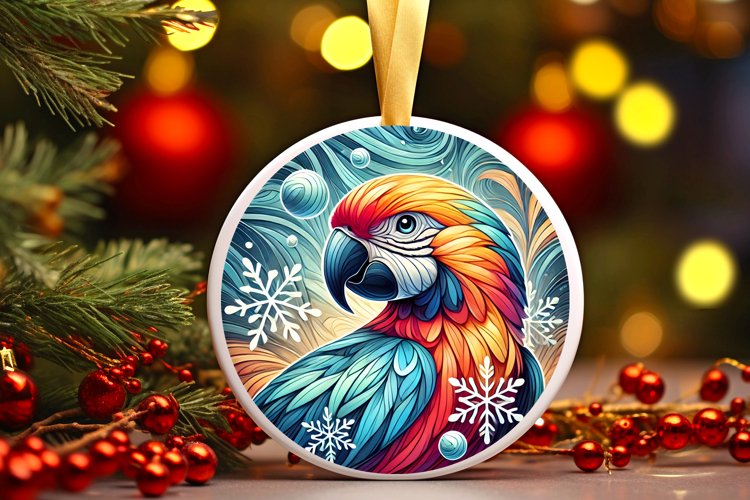 Round Christmas Ornament Sublimation|Clipart