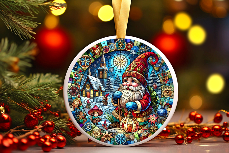 Round Christmass Ornament PNG