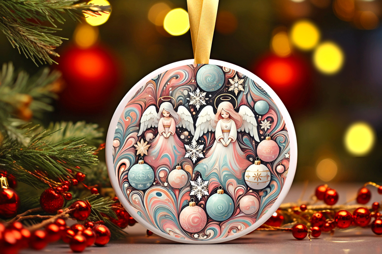 Round Christmass Ornament PNG