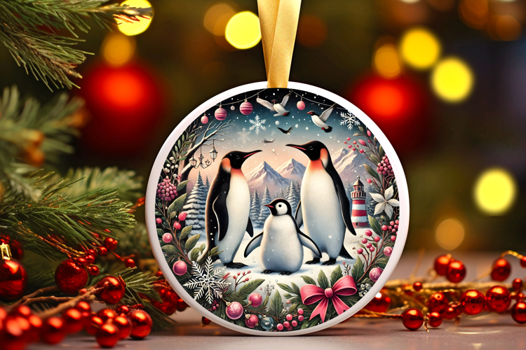 Round Christmass Ornament PNG