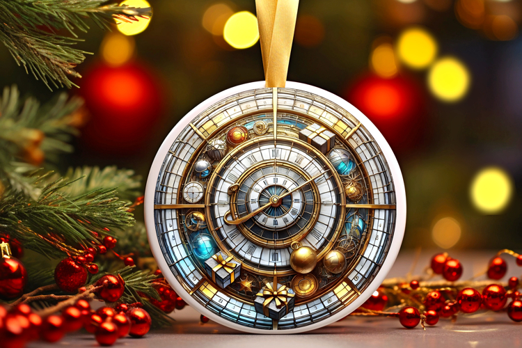 Round Christmass Ornament PNG