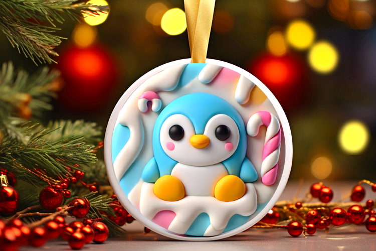 Round Christmass Ornament PNG