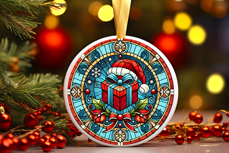 Round Christmass Ornament PNG