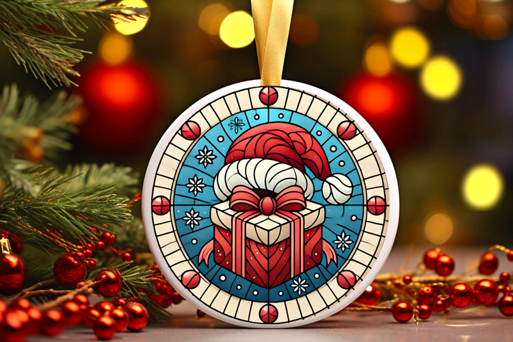Round Christmass Ornament PNG