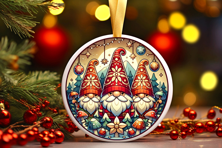 Round Christmass Ornament PNG