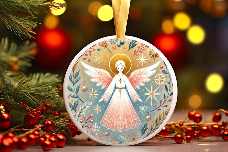 Round Christmass Ornament PNG