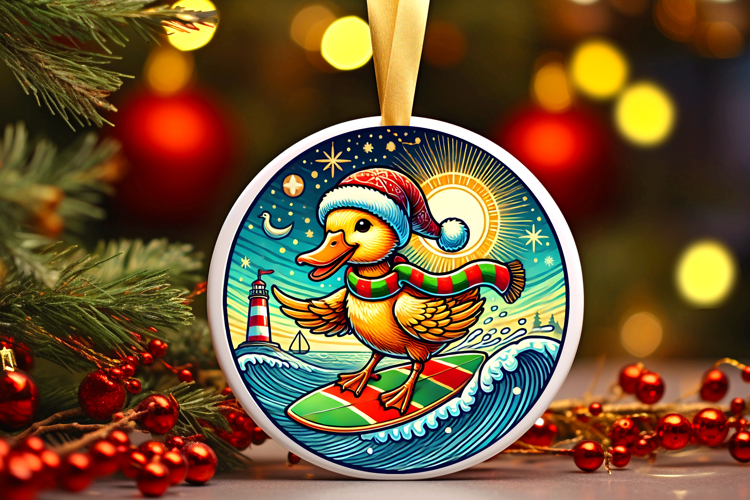 Round Christmass Ornament PNG