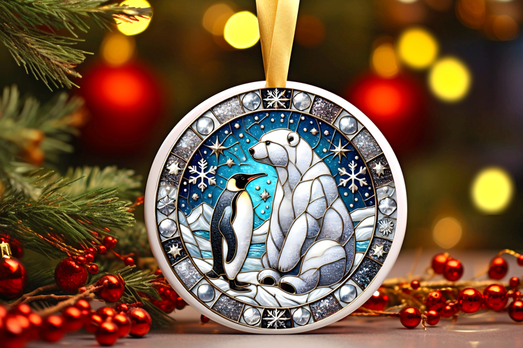 Round Christmass Ornament PNG