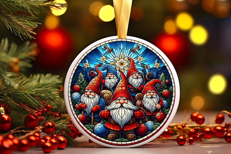 Round Christmass Ornament PNG