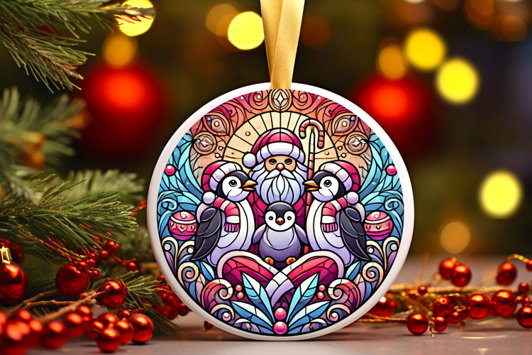 Round Christmass Ornament PNG