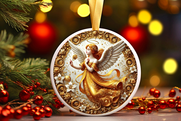 Round Christmass Ornament PNG