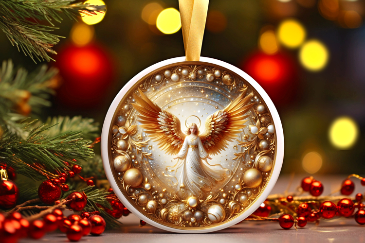 Round Christmass Ornament PNG