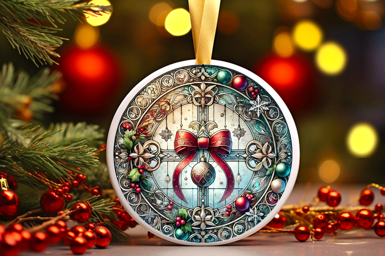 Round Christmass Ornament PNG