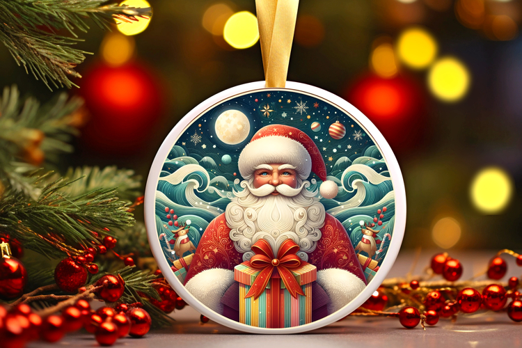 Round Christmass Ornament PNG