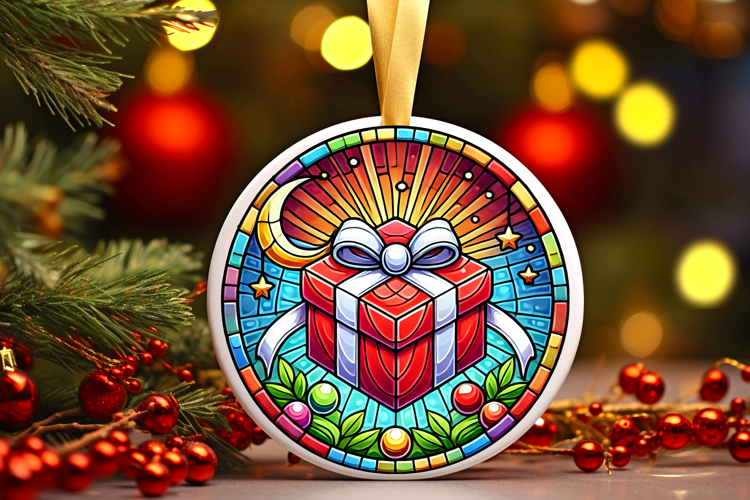 Round Christmass Ornament PNG