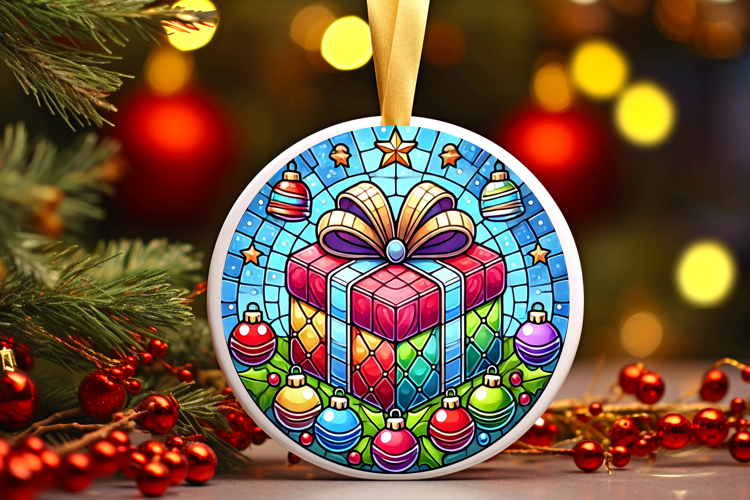 Round Christmass Ornament PNG
