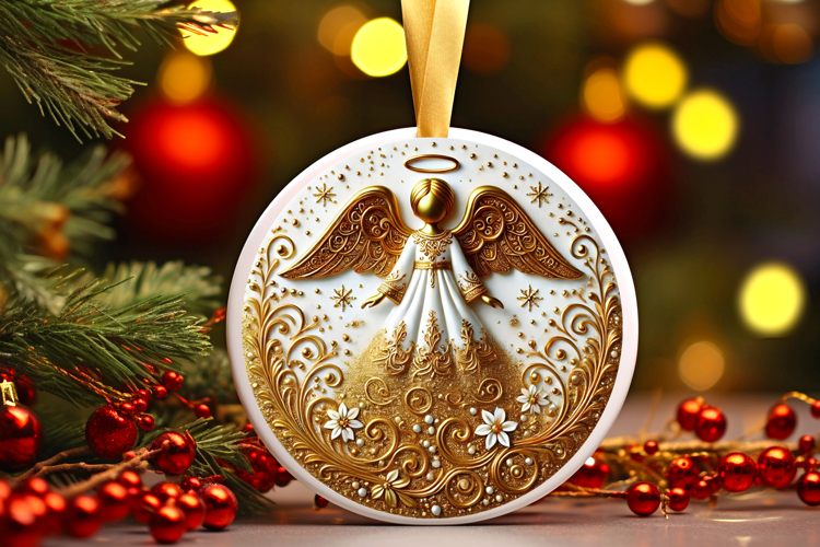 Round Christmass Ornament PNG